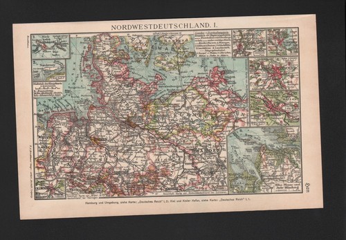 Landkarte map lithografie - map,