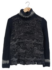 GOLLEHAUG Damen Pullover Rollkragen Strickpullover Gr. 38/M Schwarz Casual