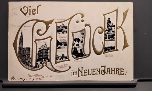 Reliefkarte viel glück - viel,
