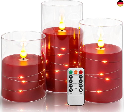 Rote led kerzen - by,