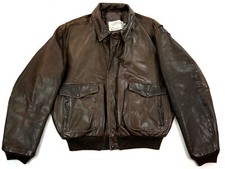 SCHOTT IS674MS A-2 US Vintage Navy Piloten Bomber Flieger Lederjacke 54 L-XL