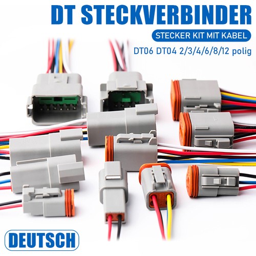Deutsch stecker 6 8 12 - stecker, 2,3,4,6,8,12