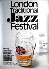 LONDON TRADITOINAL JAZZ FESTIVAL - Monty Sunshine - Poster - München