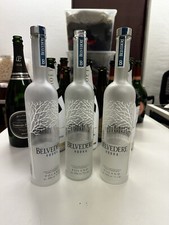 3x Belvedere Vodka 0,7L LEER Deko, basteln