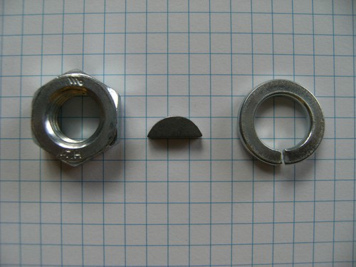 Muttern set für riemenscheibe - set,