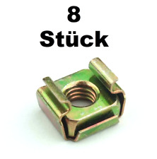 8 x Käfigmuttern M6 für