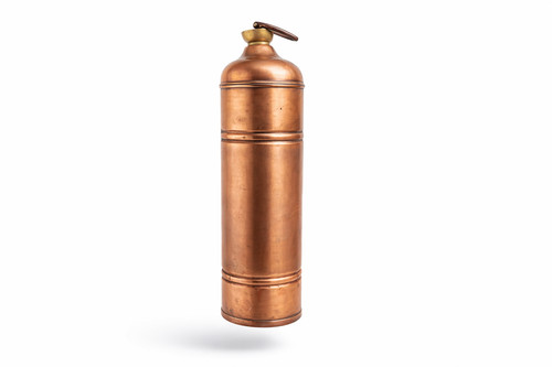 Vintage kupfer wärmeflasche - vintage,
