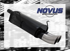 NOVUS Sportauspuff Gruppe N ESD 2x 76 mm Renn-Look für 3er BMW E46