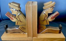 Erzgebirge BUCHSTÜTZEN Holz Erzgebirge,  Leseratte‘