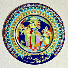 Rosenthal Weihnachtsteller von 1974 Heilige 3 Könige Balthasar Björn Wiinblad