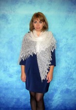 Gestrickter ziegenflaum schal - gestrickter,
