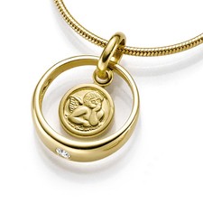 Anhänger Taufring mit Engel