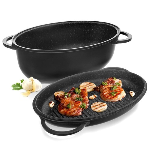 Ovale bratpfanne grillpfanne - bratpfanne,