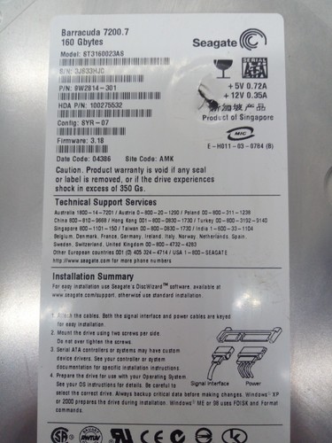 Seagate st3160023as hdd sata - ,