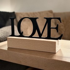 LOVE Holzaufsteller Deko
