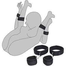 BDSM Bondage Set Fesselset SM Peitsche Halsband Handschellen Sexspielzeug