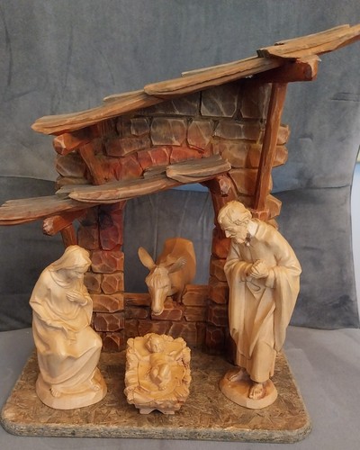 Holzkrippe von anri künstler - holzkrippe,