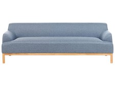 Sitzer sofa stoffbezug blau - 3-sitzer,