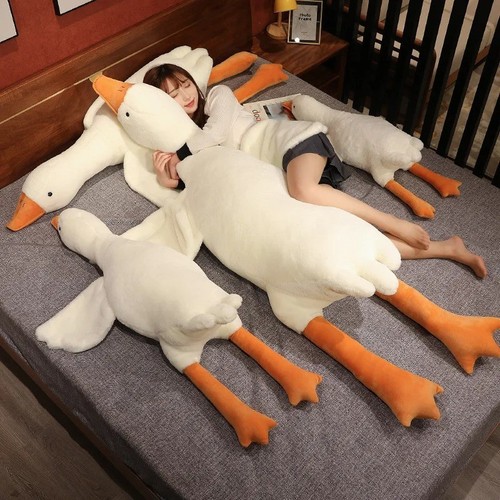 Große gans plüsch kissen - große,