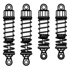 Jamara 505133 Stoßdämpfer hinten/vorne Dämpfer Lightray Pack für Buggy