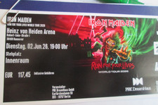 IRON MAIDEN  2 TICKETS |