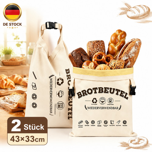 Stück leinen brotbeutel - 2,