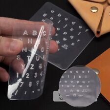 Leder Stempel Stanzset mit Gro?buchstaben Kleinbuchstaben Alphabet Zahlen 3er S