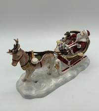 Villeroy Boch Nostalgic Village Schlitten mit Hirsch Defekt!!! Weihnachtsmann