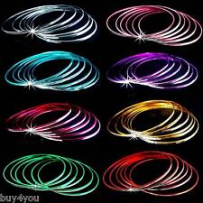 6tlg Indische Armreifen Set Ø 6,5cm Schmuck Armband Bollywood Choorian Fasching