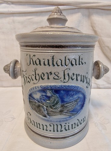 Schöner antiker kautabak topf - schöner,