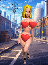 Hand painted android anime - android,
