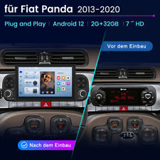 Carplay Autoradio Für FIAT PANDA 2012-2024 GPS NAVI SWC BT RDS DAB+ WIFI 2+32GB