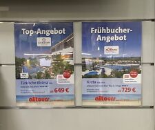 2x DIN A2 Aufsteller hoch Werbeaufsteller Tegometall ACRYLGLAS Werbedisplay