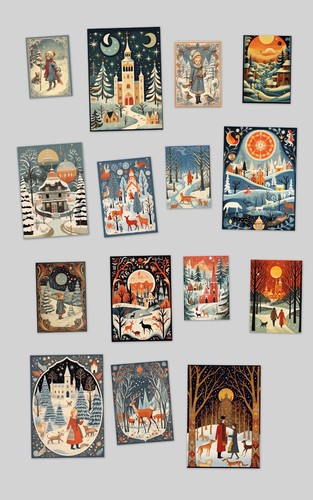 Vintage alte weihnacht - vintage,