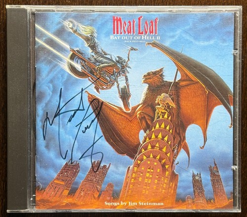 Meat loaf signierte bat out - meat,