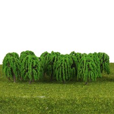 25 Stück Spur N Hellgrün Modell Bäume Zug Eisenbahn Diorama Wargame Scenery
