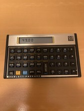 Hewlett Packard HP 12C Finanzrechner Gold - Made in USA - 80er Jahre