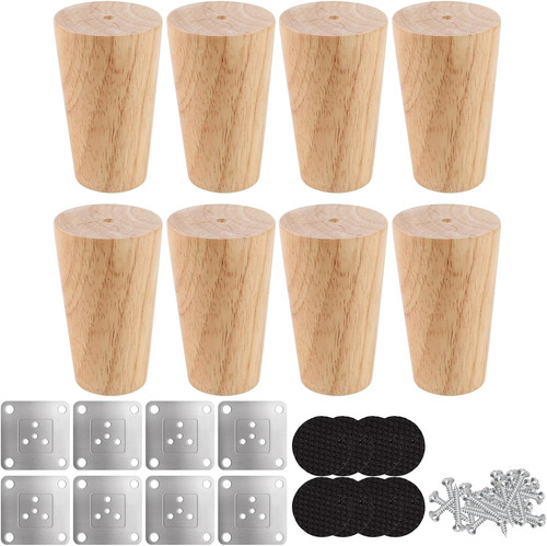 Möbelfüße holz 8cm - holz, set