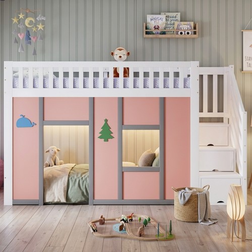 Kinder halbhochbett 90x200 - kinder,