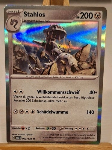 Stahlos rare holo 093 - stahlos, 093/132