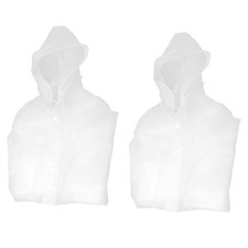 2X(Regenmantel 2 Pack Regen Ponchos für MäNner Frauen und Erwachsene Wieder5684