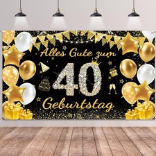 40. Geburtstag Deko Banner