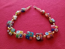 Bacio-Collier Muranoglas 375er Goldverschluß superschick!!!