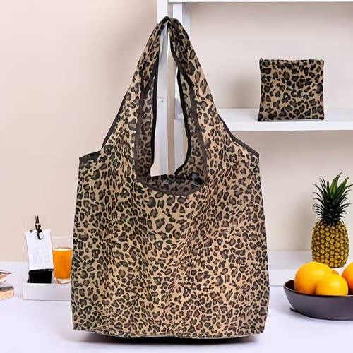 Shopper leoprint faltbare - shopper,