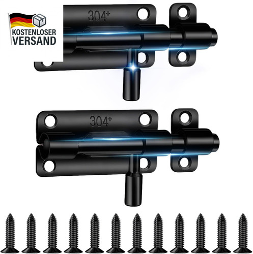 Edelstahl schieberiegel - 2x,