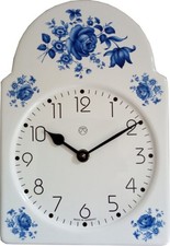 Küchenuhr blaue Blumen