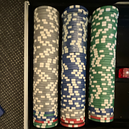 Poker chip set koffer - chip,