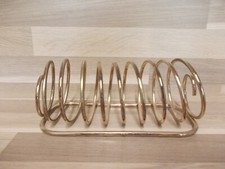 Art Déco Toastständer Versilbert für 8 Scheiben Brotständer Toastrack Spiralle