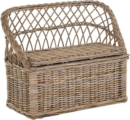 Rattan 2er bänkchen sitzbank - rattan,