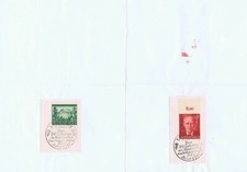 Deutsches Reich - Peter Rosegger-Satz von 1943 MiNr. 855+856 mit Sonderstempeln